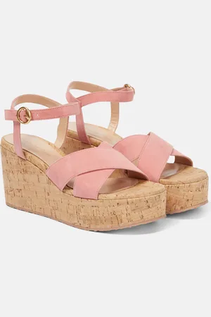 Gianvito Rossi Suede wedge sandals