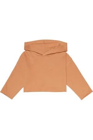 Molo Maddy cropped cotton jersey hoodie