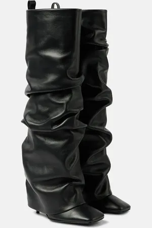 The Attico Rea leather knee-high boots