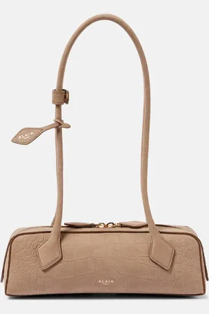 Alaïa Le Teckel Small croc-effect shoulder bag
