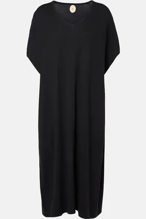Jardin des Orangers Cotton, silk, and cashmere midi dress