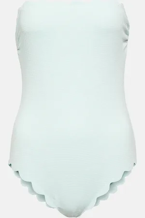 Marysia Scalloped strapless swimsuit