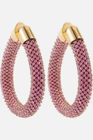 Paco rabanne Embellished hoop earrings