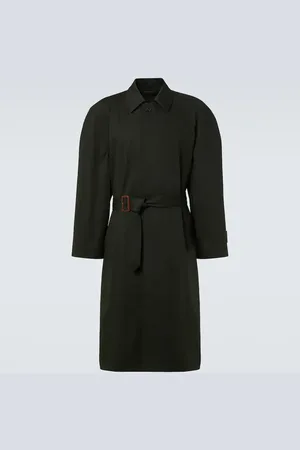 Balenciaga Belted cotton car coat