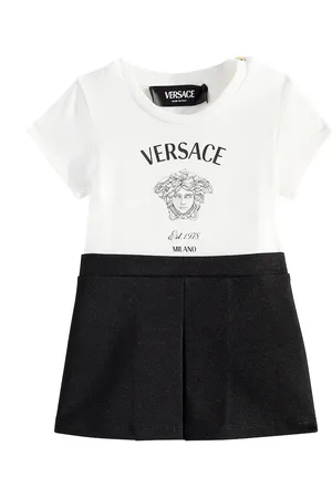 VERSACE Baby Medusa Milano cotton jersey dress