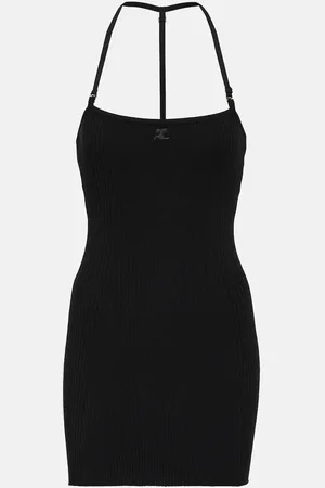 Courrèges Ribbed-knit minidress