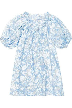 PAADE Balloon-sleeve floral cotton dress