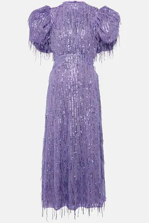 ROTATE Noon sequined midi dress