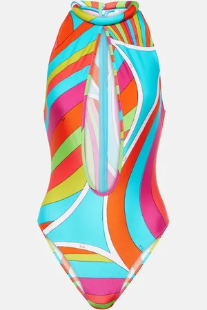 Puccini Printed cutout swimsuit