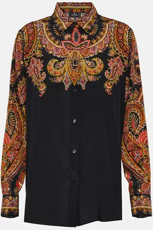 Etro Floral silk blouse