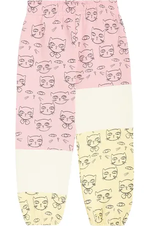 Mini Rodini Cathlethes cotton jersey sweatpants