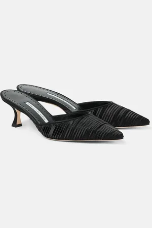 Manolo Blahnik Carolyne 50 satin mules