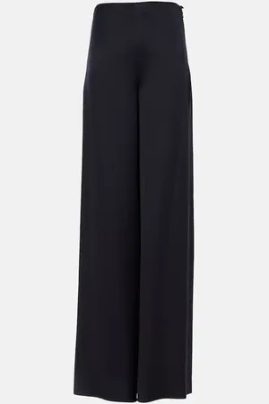 Loro Piana Dresden silk satin wide-leg pants