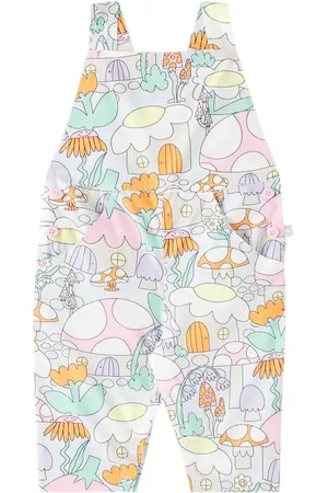 Stella McCartney Baby printed cotton overalls