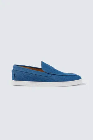 Christian Louboutin Varsiboat denim slip-on shoes