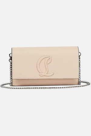 Christian Louboutin Logo leather wallet on chain