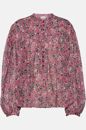 Marant Etoile Salika printed cotton voile blouse