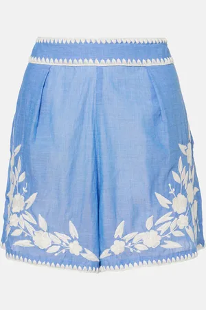 Juliet Dunn Cotton chambray shorts