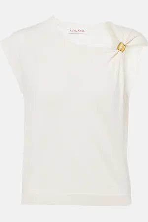 Altuzarra Rinaldi gathered jersey top