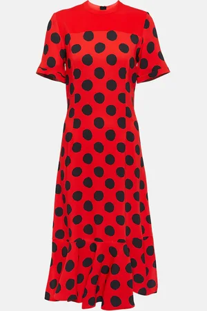 Marni Polka dot cady midi dress