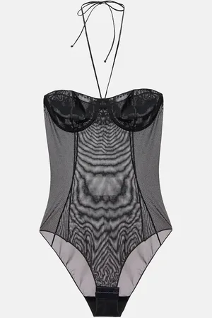 Oseree Halterneck mesh bodysuit
