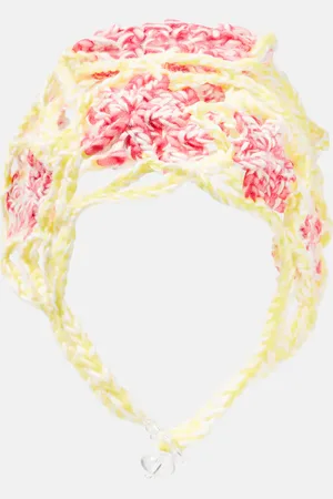 SUSAN FANG Crochet floral wool hat
