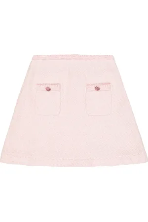 Self-Portrait Cotton knit skirt
