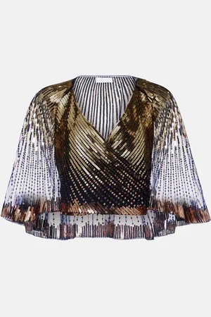 Paco rabanne Sequined crop top