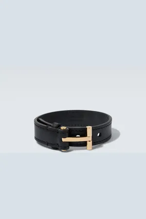 Tom Ford T Icon leather bracelet