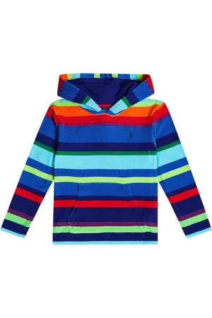 Ralph Lauren Striped cotton-blend hoodie