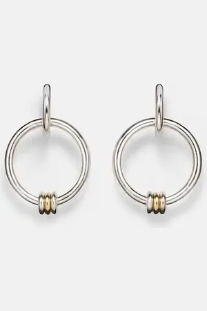 SPINELLI KILCOLLIN Sirius Versa sterling and 18kt gold hoop earrings