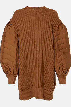 Max Mara Ottuso ribbed-knit virgin wool minidress