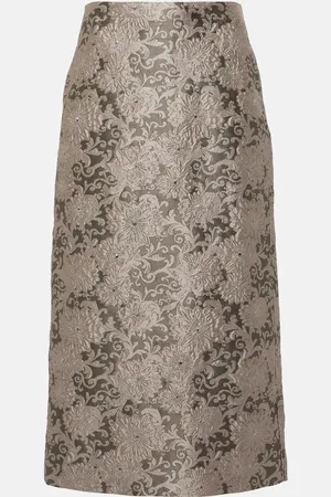 Max Mara Diletta jacquard midi skirt