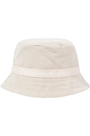 Chloé Logo jute and cotton-blend bucket hat