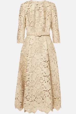 Oscar de la Renta Guipure lace cocktail dress