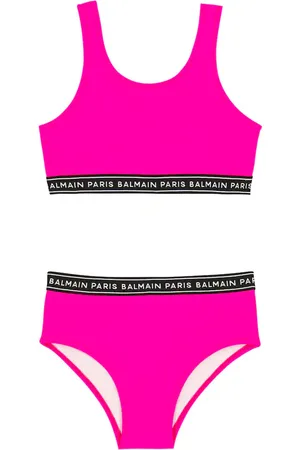Balmain Logo-jacquard bikini