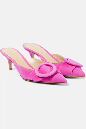 Gianvito Rossi Portofino suede mules