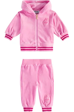 Moschino Baby hooded cotton-blend tracksuit
