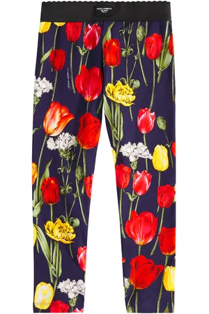 Dolce & Gabbana Floral cotton-blend leggings