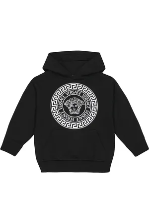 VERSACE Medusa printed cotton hoodie