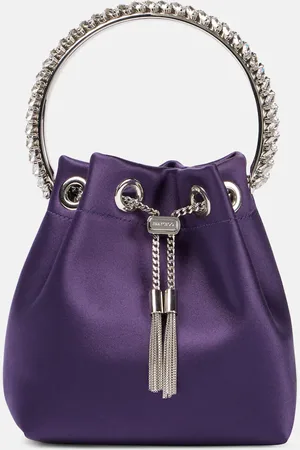 Jimmy Choo Bon Bon Small satin bucket bag