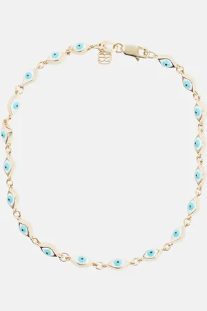 Sydney Evan Evil Eye Mini 14kt gold bracelet