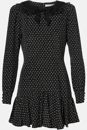 Alessandra Rich Floral printed silk minidress