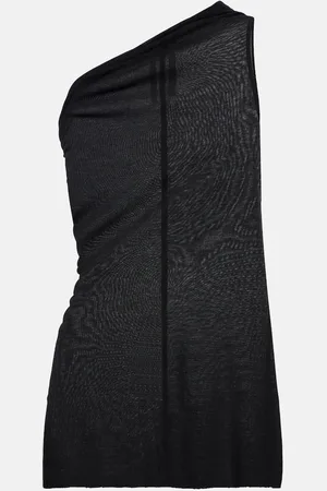 Rick Owens Athena draped one-shoulder top