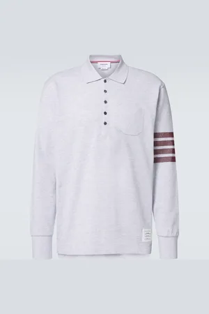 Thom Browne 4-Bar cotton polo shirt