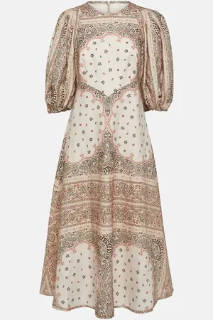 ZIMMERMANN Day bandana linen midi dress
