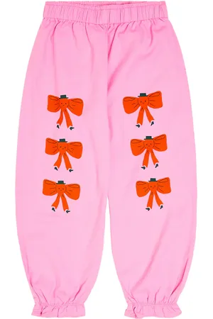 Tiny Cottons Frill-trimmed printed cotton pants