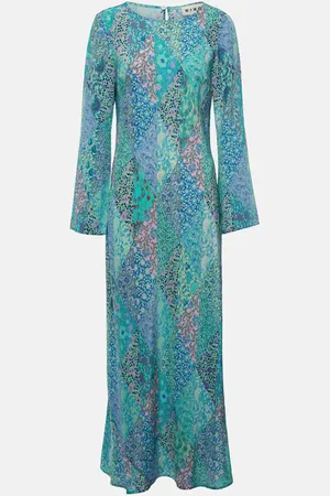 RIXO London Alondra patchwork silk maxi dress