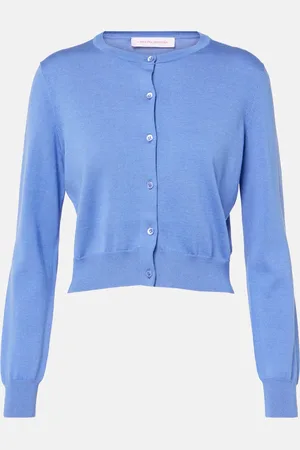 Carolina Herrera Cropped silk and cotton cardigan