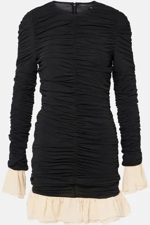 ROTATE Ruffled ruched minidress